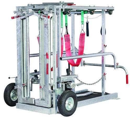 Galvanized portable cattle hoof trimming chute