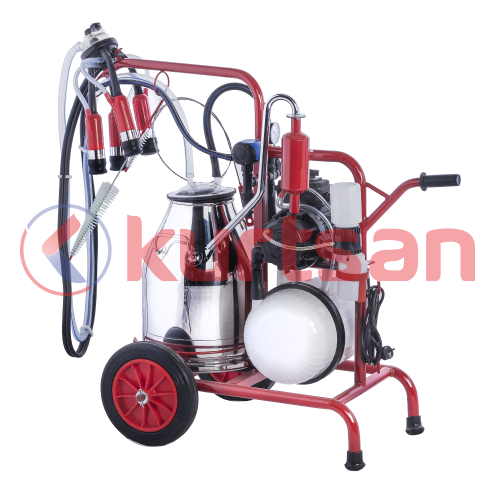 Tek Sağım Tek Güğüm Süt Sağma Makinası (Yağlı) (300 cc) Kauçuk 30 LT