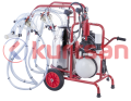 Dört Sağım Tek Güğüm Süt Sağma Makinası (Yağlı) (Koyun) 40 LT