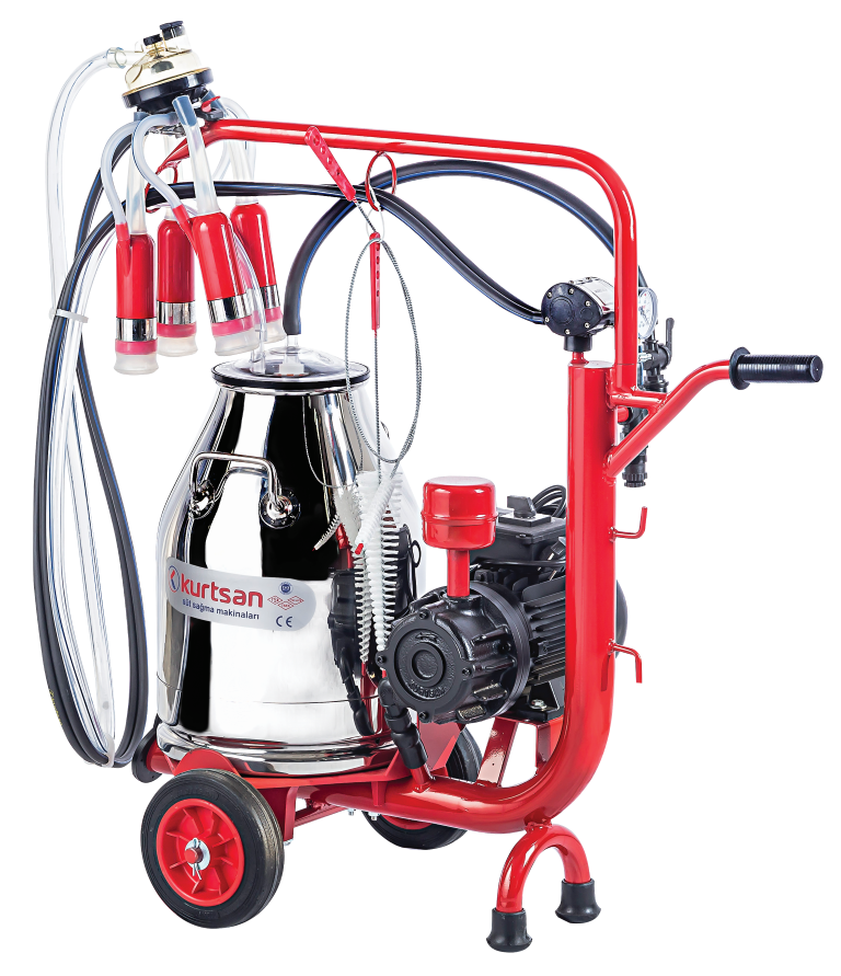 Tek Sağım Tek Güğüm Süt Sağma Makinası (Kuru) (300cc) Silikon 30 LT (CYK)