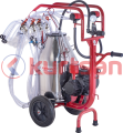 Dört Sağım Tek Güğüm Süt Sağma Makinası (Kuru) (120cc) (Koyun) 40 LT (CYK)