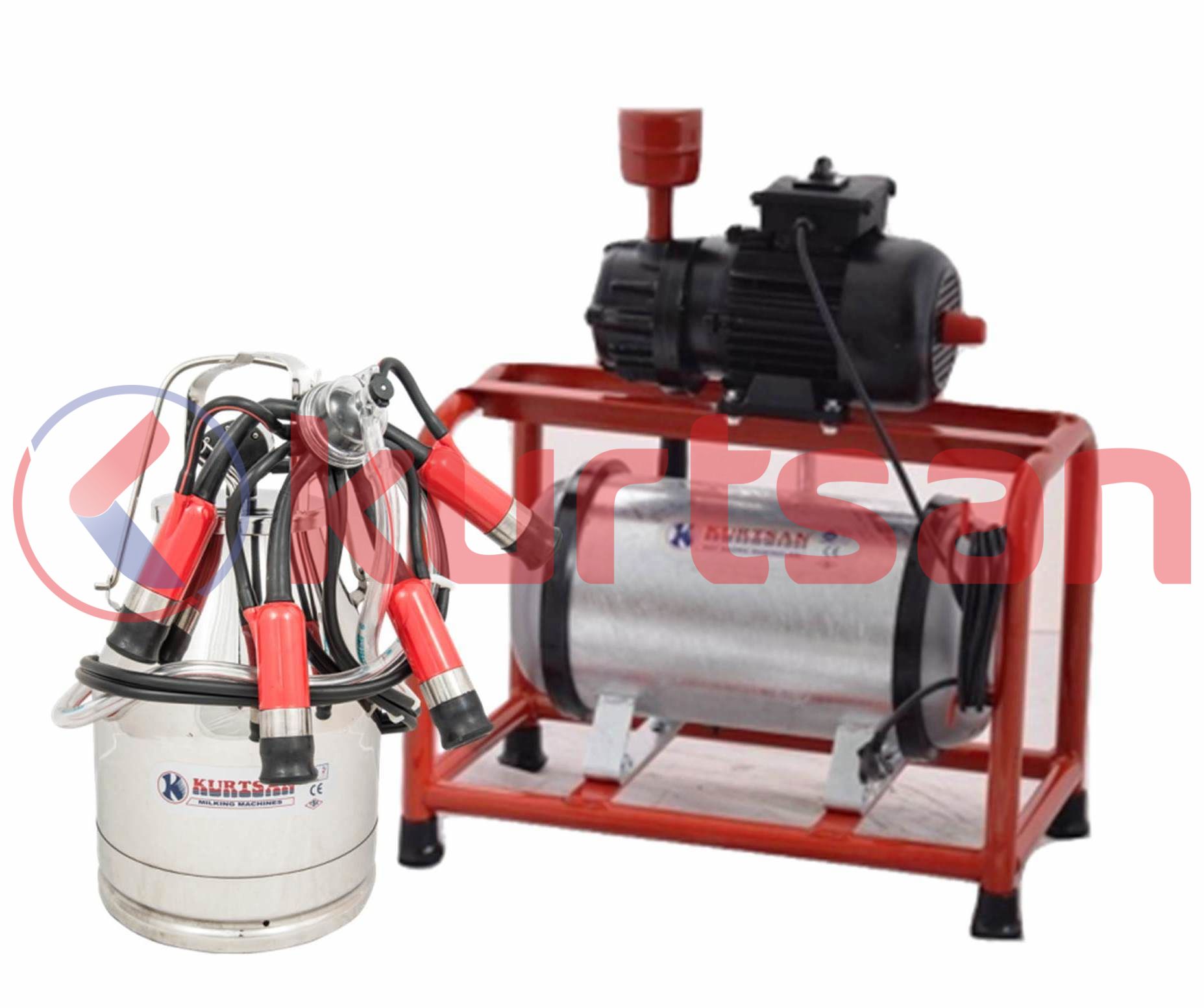 Sabit Makine Tek Güğüm Süt Sağma Makinası (Kuru) (300cc) KAUÇUK 30 LT