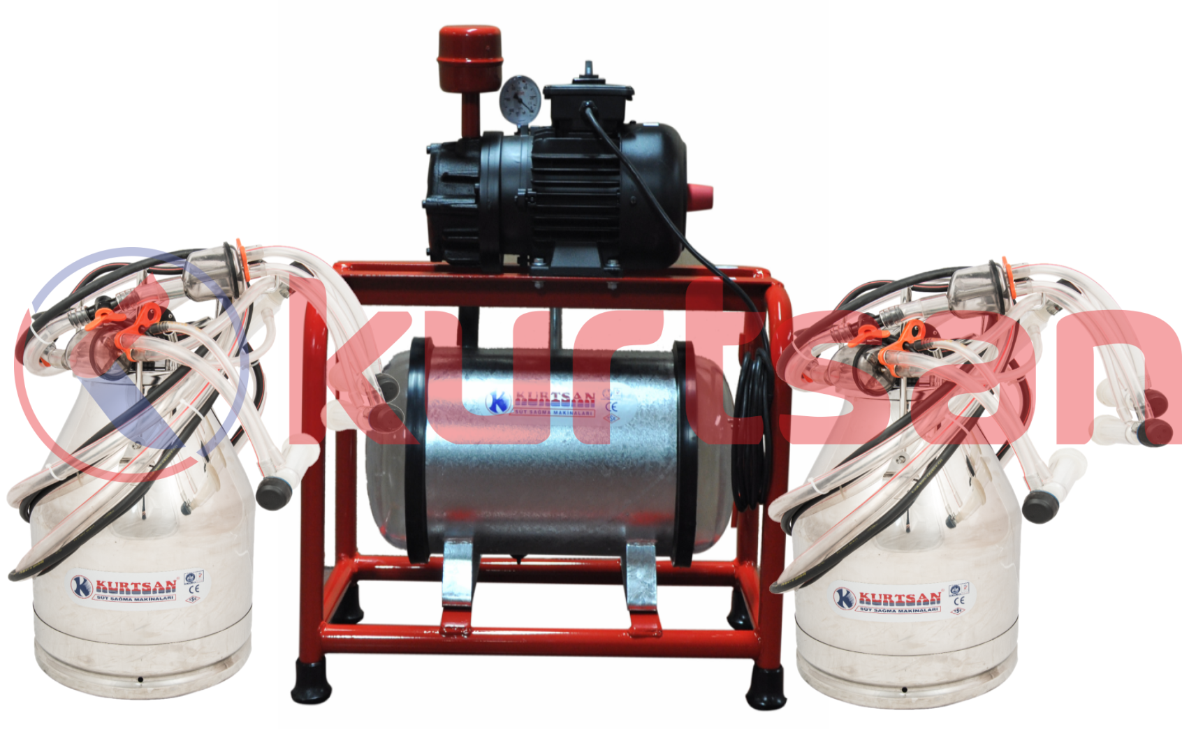 Sabit Makine Çift Güğüm Süt Sağma Makinası (Kuru) (120cc) (Koyun) 30 LT