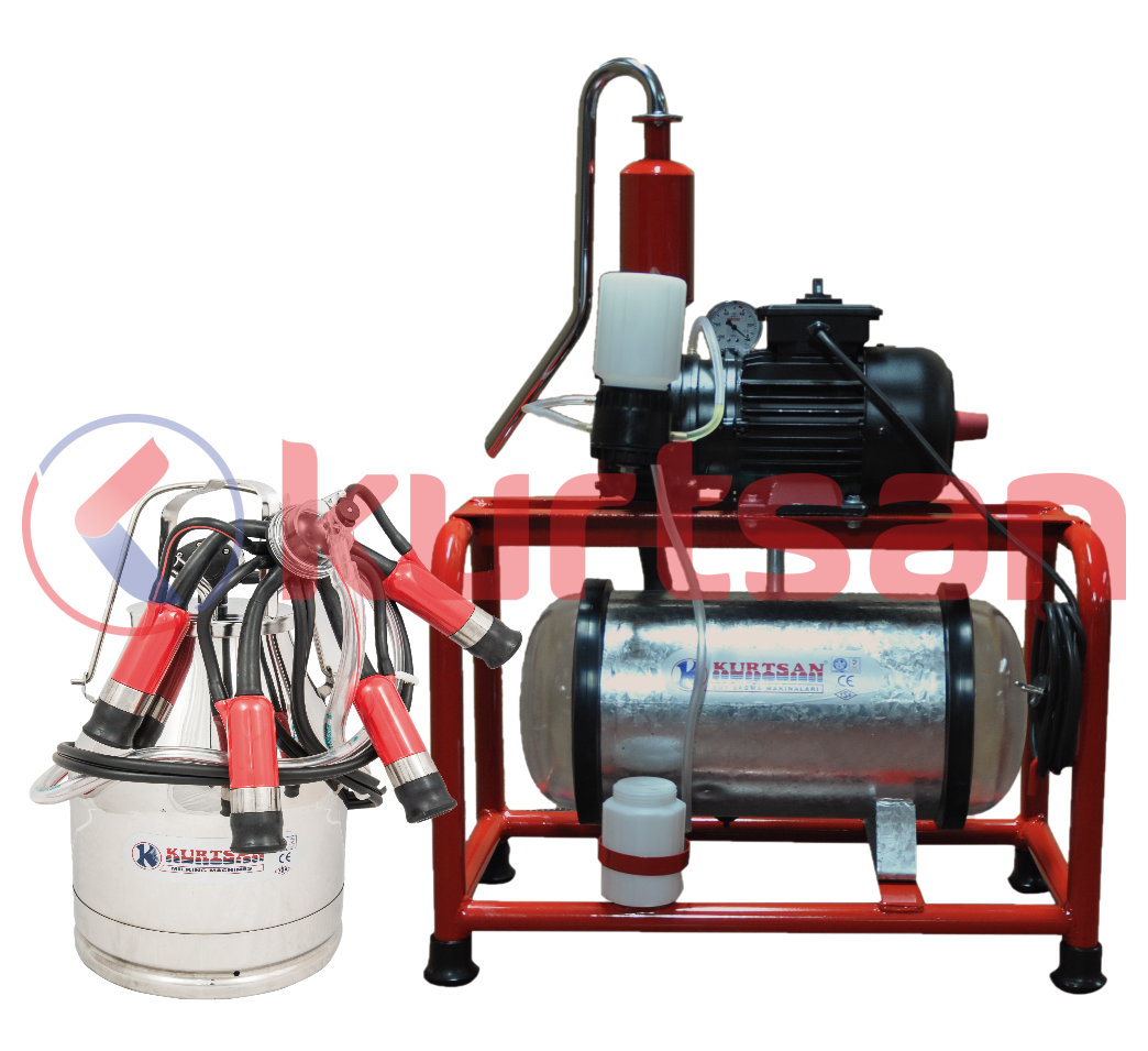 Sabit Makine Tek Güğüm Süt Sağma Makinası (Yağlı) (300 cc) Kauçuk 30 LT