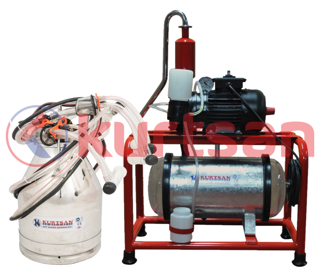Sabit Makine Tek Güğüm Süt Sağma Makinası (Yağlı) (120cc) (Koyun) 30 LT