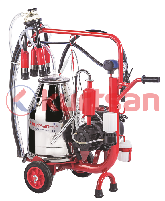 Tek Sağım Tek Güğüm Süt Sağma Makinası (Yağlı) (300 cc) Kauçuk 30 LT (CYK)