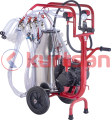 Dört Sağım Tek Güğüm Süt Sağma Makinası (Kuru) (120cc) (Keçi) 40 LT (CYK)