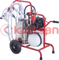 Çift Sağım Tek Güğüm Süt Sağma Makinası (Kuru) (Keçi) 30 LT