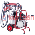 Çift Sağım Tek Güğüm Süt Sağma Makinası (Kuru) (300 cc) Kauçuk 40 LT