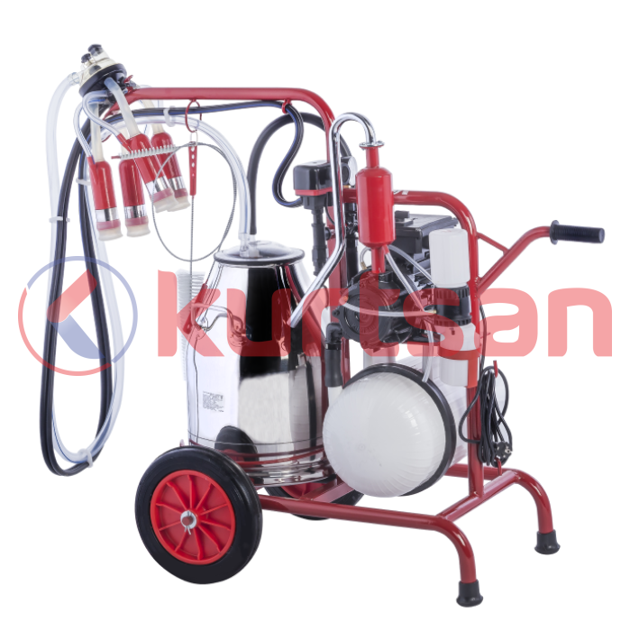 Tek Sağım Tek Güğüm Süt Sağma Makinası (Yağlı)(300 cc) Silikon 30 LT-Elektronik Pulsatörlü