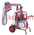 Çift Sağım Tek Güğüm Süt Sağma Makinası (Yağlı)(300 cc) Kauçuk 40 LT-Elektronik Pulsatörlü