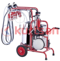 Çift Sağım Tek Güğüm Süt Sağma Makinası (Yağlı)(300 cc) Silikon 40 LT-Elektronik Pulsatörlü