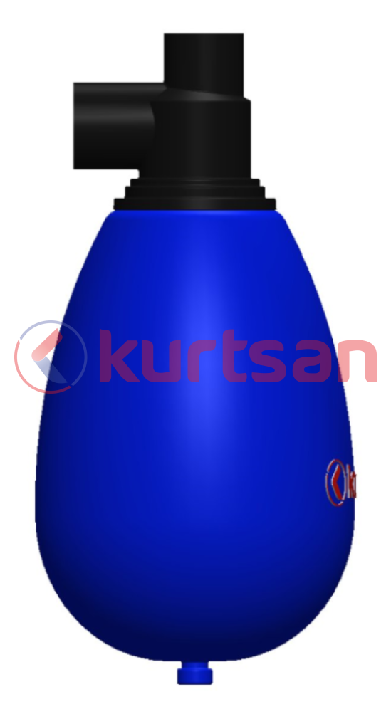 Plastik Denge Tankı (Ø90) mm (Komple) (L-Tipi)