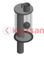 Vakum Ayırıcı Büyükbaş Ø76 Borulu (Komple)