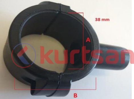 Plastik Düz Su Giriş Kelepçesi Ø38 mm (Komple)
